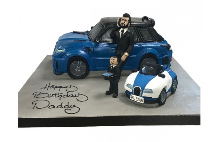 Range Rover Cake with Figures